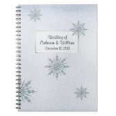 Kristal Snowflakes Winter Weddenschap in Notitieboek (Voorkant)