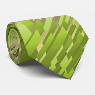 Kristal Striped Spectrum Green Two-Sided Stropdas