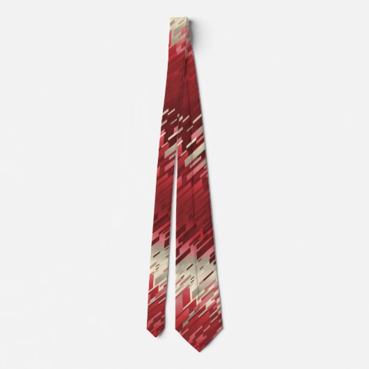 Kristal Striped Spectrum Red met twee zijden Stropdas (Achterkant)