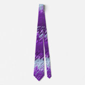 Kristal Striped Spectrum Violet Two-Sided Stropdas (Voorkant)