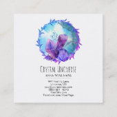 *~* Kristal universe ventilator Vierkante Visitekaartje (Achterkant)