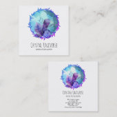 *~* Kristal universe ventilator Vierkante Visitekaartje (Voorkant / Achterkant)