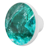 Kristal van turquoise quartz minerale natuur keramische knop (Rechts)