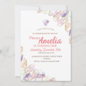 Kristal verjaardagsfeestje Eerste verjaardagsfeest Kaart (Voorkant)