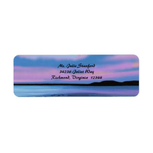 Kristal Water Sunset Return Address Labels