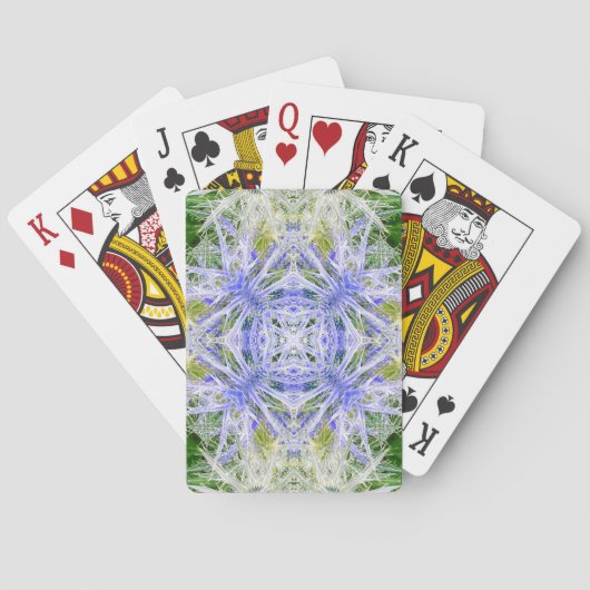 Kristalachtige Distel Pokerkaarten (Achterkant)