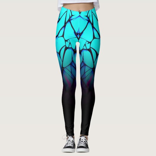 Kristaladers – elektrische ijs Leggings (Voorkant)