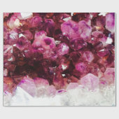 Kristalamethyst paars mineraal cadeaupapier (Vlak)