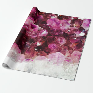 Kristalamethyst paars mineraal cadeaupapier
