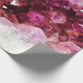 Kristalamethyst paars mineraal cadeaupapier (Hoek)