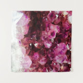 Kristalamethyst paars mineraal wandkleed (Voorkant (horizontaal))