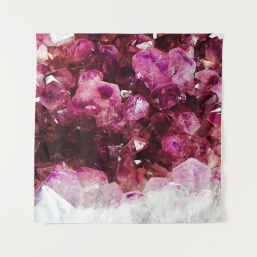 Kristalamethyst paars mineraal wandkleed (Voorkant)
