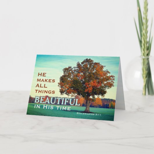 Kristalastes 3:11 Alle mooie dingen in zijn tijd Kaart (Voorkant)