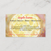 Kristalbal Energy Healing Reiki Future Teller Visitekaartje (Achterkant)