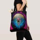 Kristalbal met oog tote bag (Dichtbij)