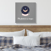 Kristalbal psychisch canvas afdruk (Insitu (Slaapkamer))