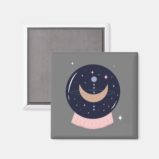 Kristalbal psychisch magneet (Voorkant / Achterkant)