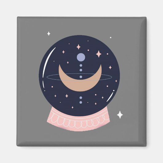 Kristalbal psychisch magneet (Voorkant)