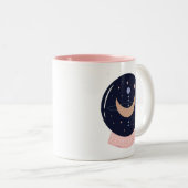 Kristalbal psychisch tweekleurige koffiemok (Voorkant rechts)