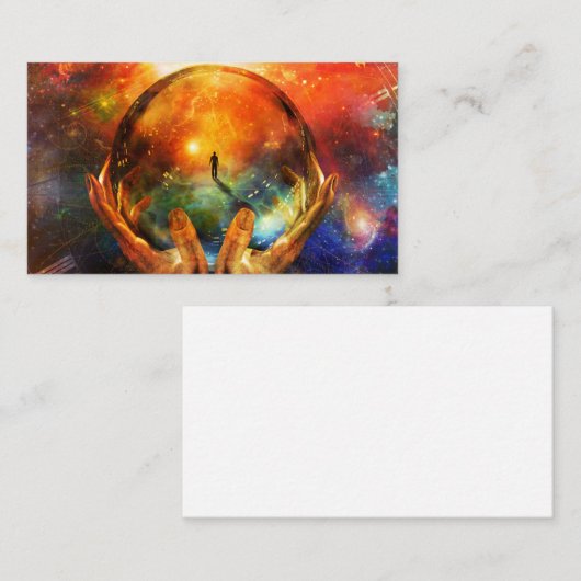 Kristalbal Visitekaartje (Voorkant / Achterkant)