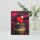 Kristalbal voor liefde - 3D rendering Briefkaart (Staand voorkant)