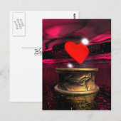 Kristalbal voor liefde - 3D rendering Briefkaart (Voorkant / Achterkant)