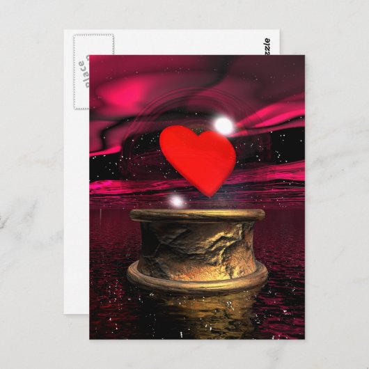 Kristalbal voor liefde - 3D rendering Briefkaart (Voorkant / Achterkant)