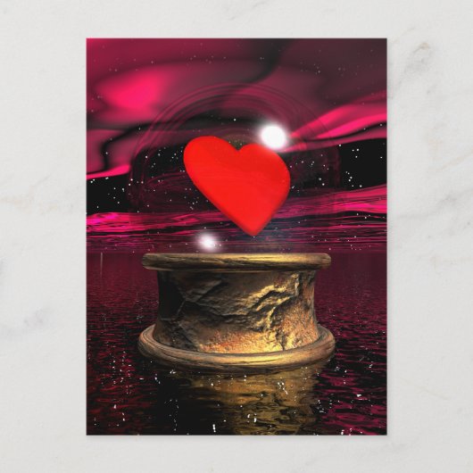 Kristalbal voor liefde - 3D rendering Briefkaart (Voorkant)
