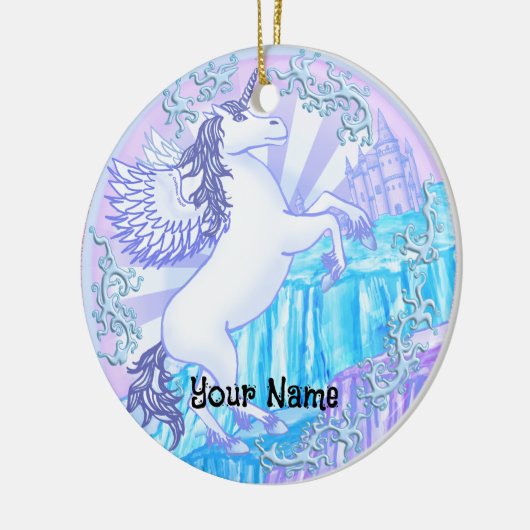 Kristalberg Pegasus Keramisch Ornament (Links)