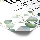 Kristalbladceremonie voor bruiloft poster (Hoek)