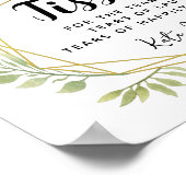 Kristalbladceremonie voor bruiloft poster (Hoek)