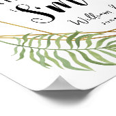 Kristalbladgroen is meer bruiloft of feest poster (Hoek)