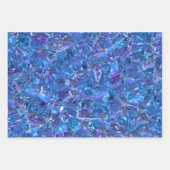 Kristalblauw en paars inpakpapier vel (Voorkant 3)