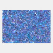 Kristalblauw en paars inpakpapier vel (Voorkant)