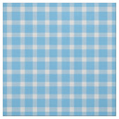Kristalblauw en wit geruit gingham stof (Swatch)