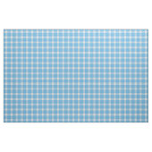 Kristalblauw en wit geruit gingham stof (Fat Quarter)
