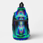 kristalblauw prisma sling bag (Voorkant)