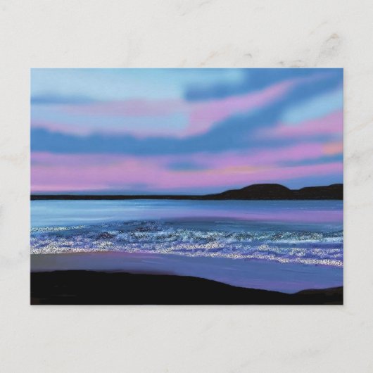 Kristalblauw water briefkaart (Voorkant)