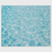 Kristalblauw water cadeaupapier (Vlak)