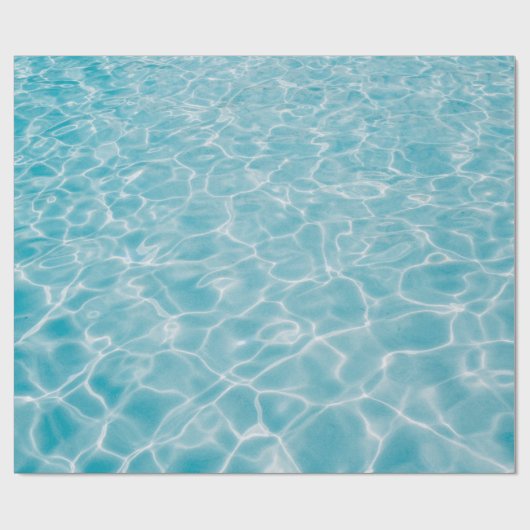 Kristalblauw water cadeaupapier (Vlak)