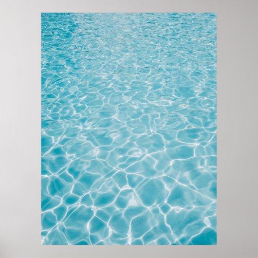 Kristalblauw water poster (Voorkant)