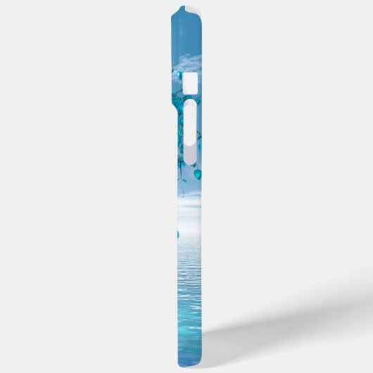 Kristalblauwe Boom Case-Mate iPhone Case (Achterkant / Links)