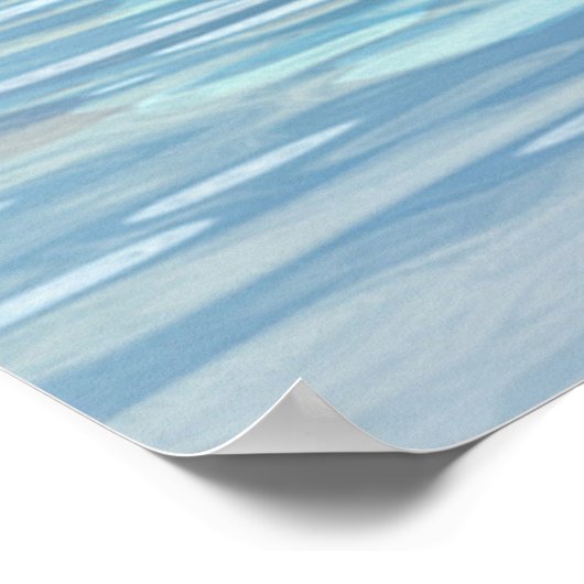 Kristalblauwe Boom Poster (Hoek)