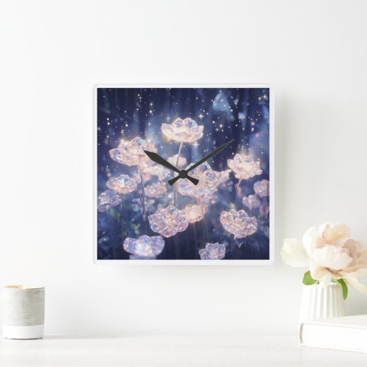 kristalbloei vierkante klok (Huis)