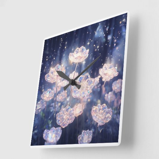 kristalbloei vierkante klok (Hoek)