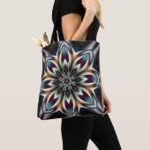 kristalbloem fractal canvas tas (Dichtbij)