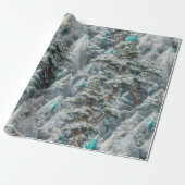 Kristalbomen en bergen inpakpapier (Uitgerold)