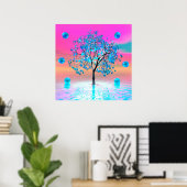 Kristalboom Zonsopgang Poster (Thuiskantoor)