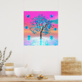 Kristalboom Zonsopgang Poster (Keuken)