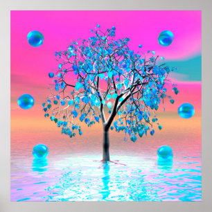 Kristalboom Zonsopgang Poster